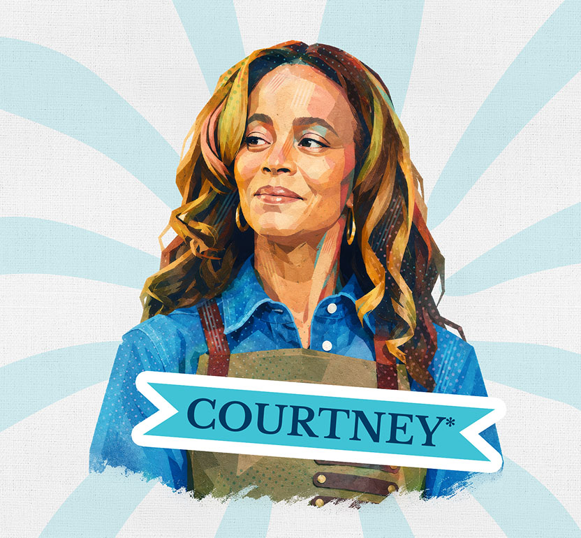 Illustrative image of Courtney