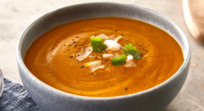 Sweet potato and ginger soup