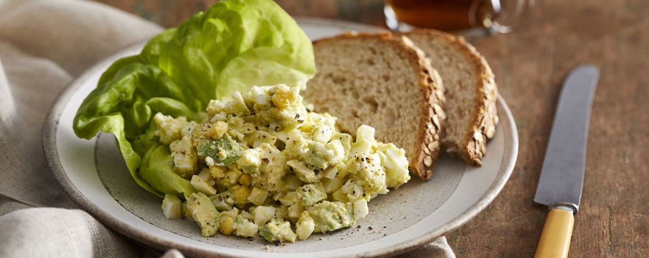 Soft and Creamy Avocado Egg Salad Recipe