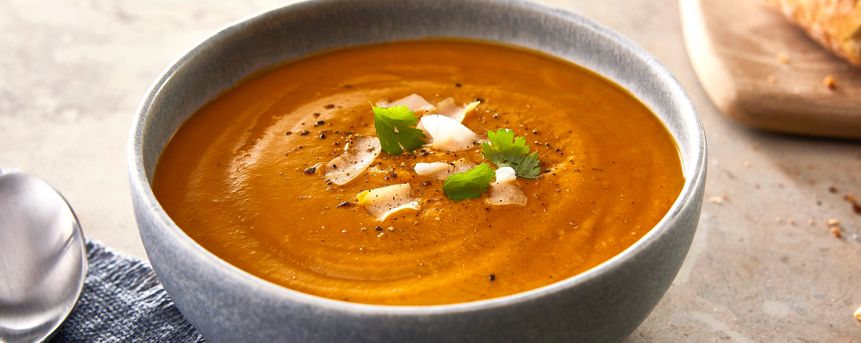 Roasted Sweet Potato and Ginger Soup
