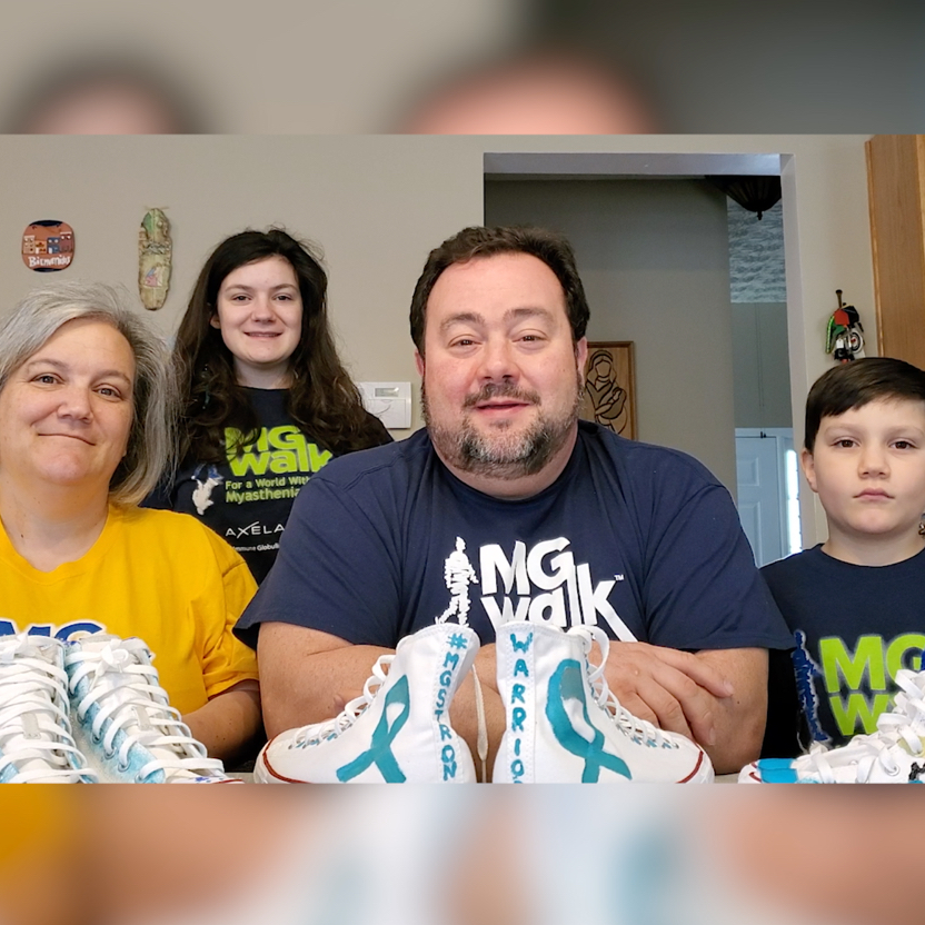 Alexis’ family’s shoe art