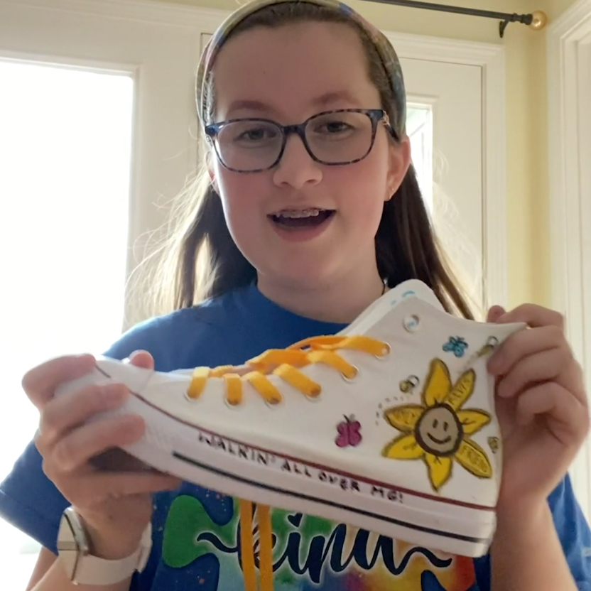Abby’s shoe art